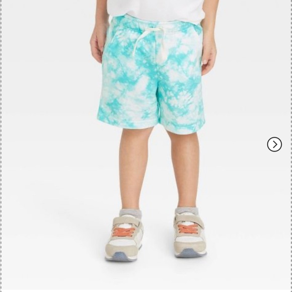 Cat & Jack Tie Dye Blue Shorts Size 2T Pull-on Boys NWT - Picture 3 of 3